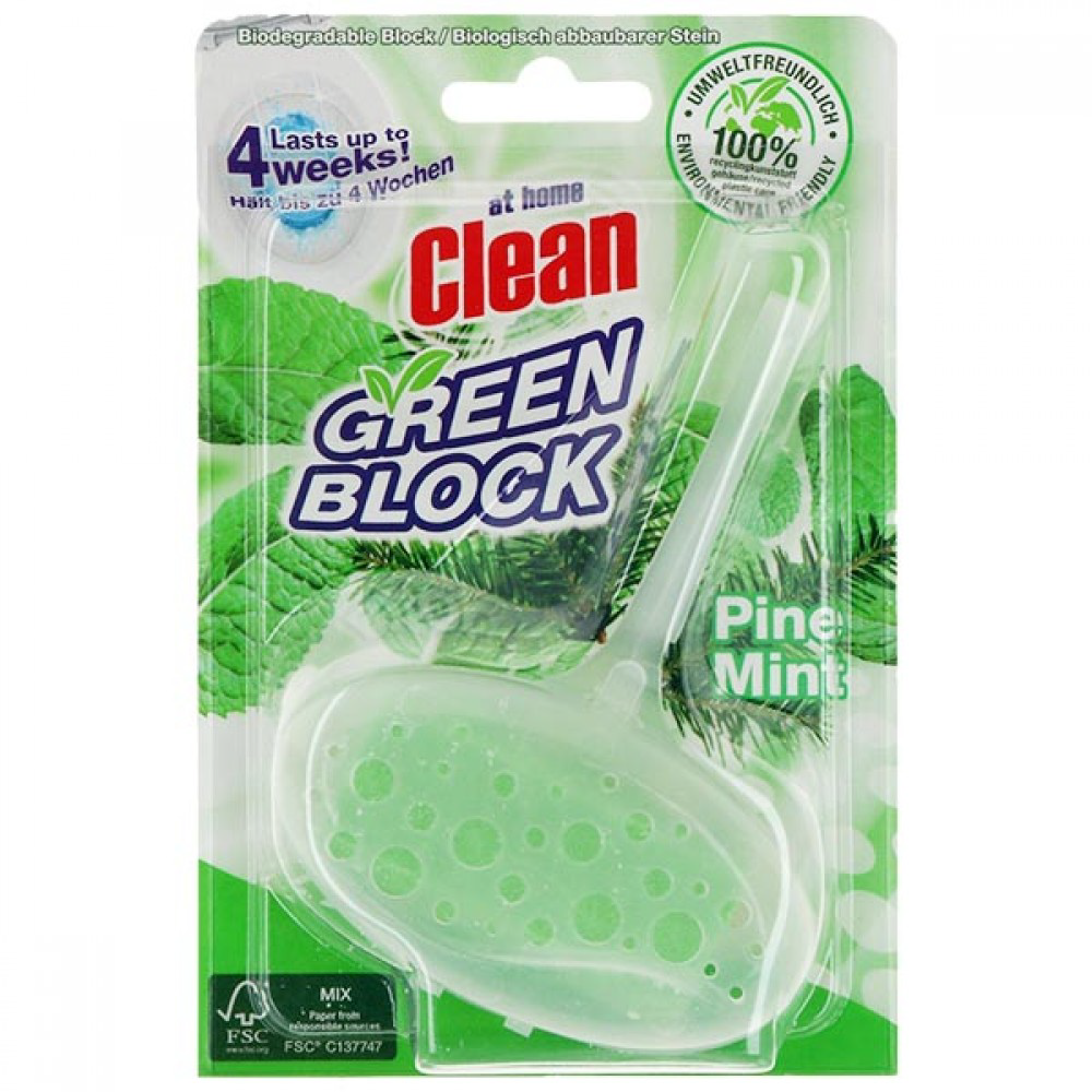 At Home Clean Bloco Sanitario Eco Pinho & Menta 40grs