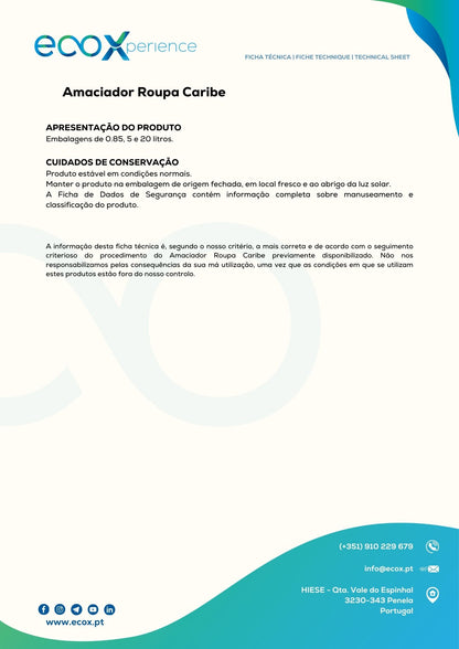 Amaciador Roupa Caribe 0.85LT