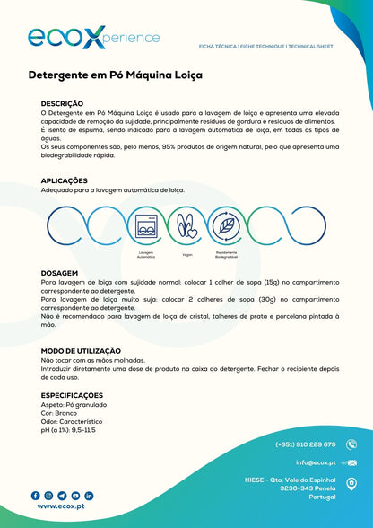 Detergente em pó Máquina da loiça 1KG