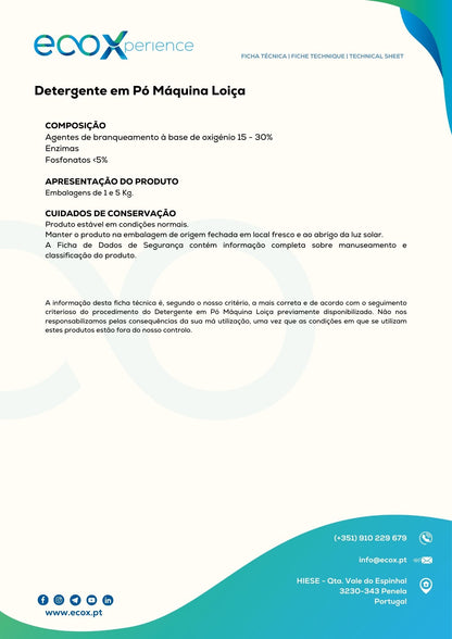 Detergente em pó Máquina da loiça 1KG