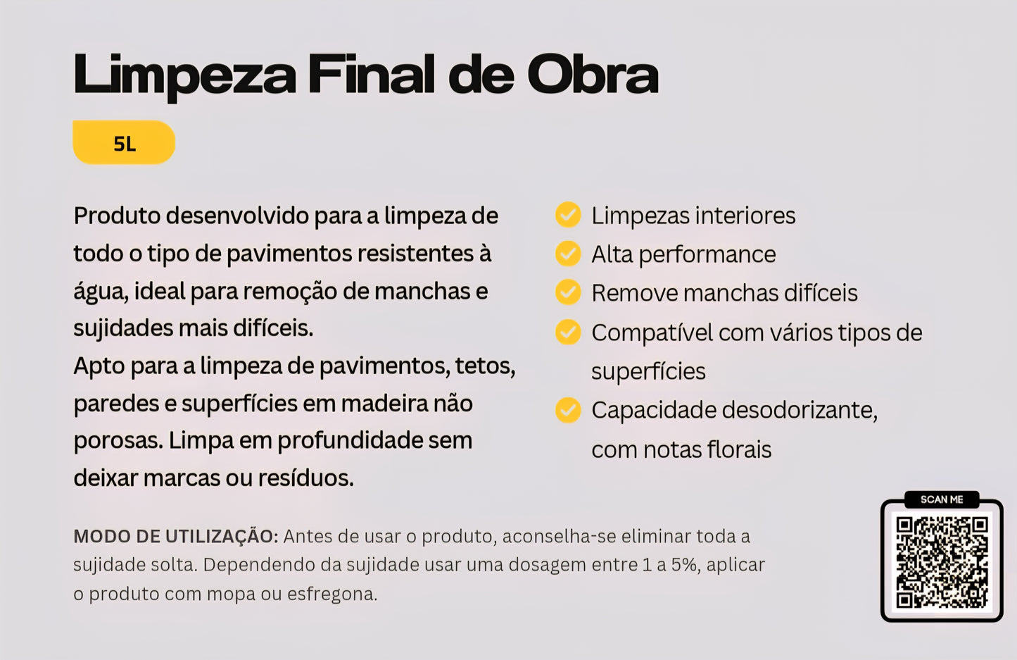 Brico Limpeza Final de Obra 5L