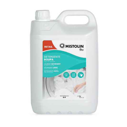 Pack Mistolin Pro Detergente de Roupa 5L (3 unidades)