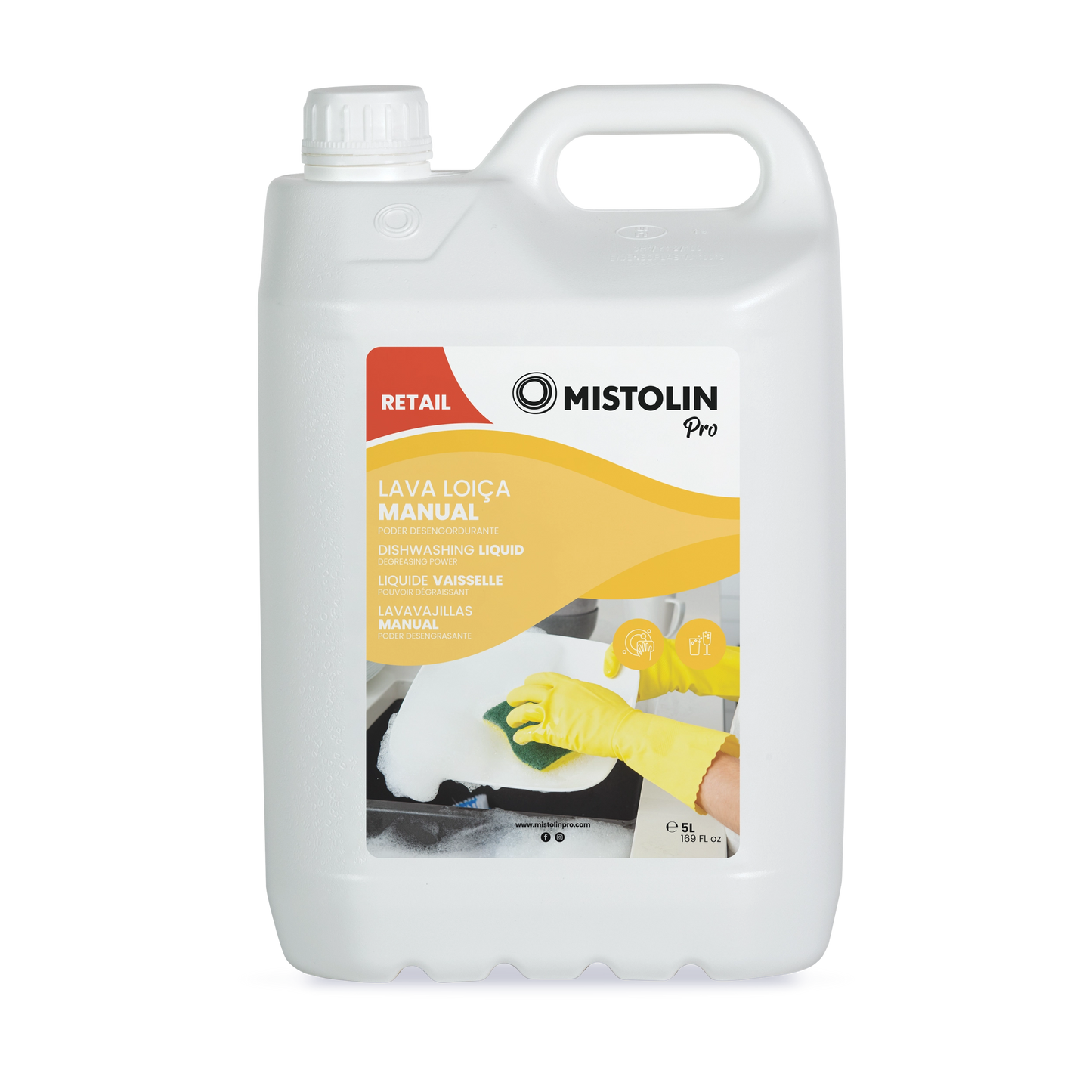 Mistolin Pro Lava Loiça Manual 5L