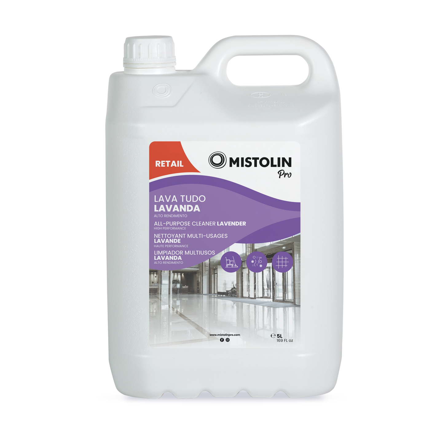 Mistolin Pro Lava Tudo Lavanda 5L