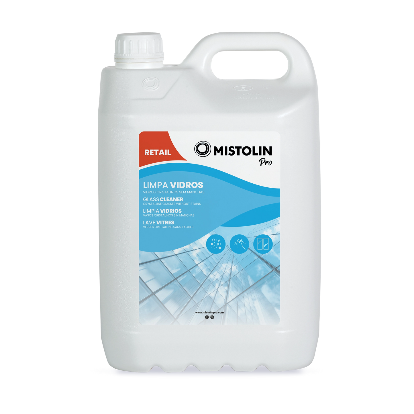 Mistolin Pro Limpa Vidros 5L