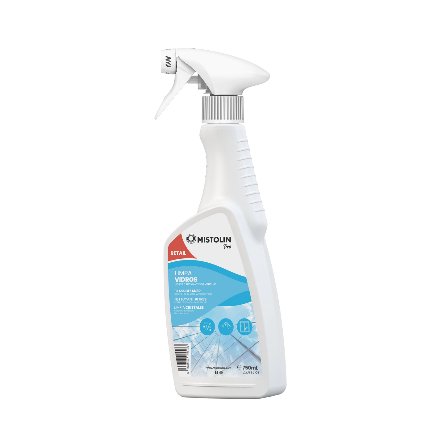 Mistolin Pro Limpa Vidros 750ml