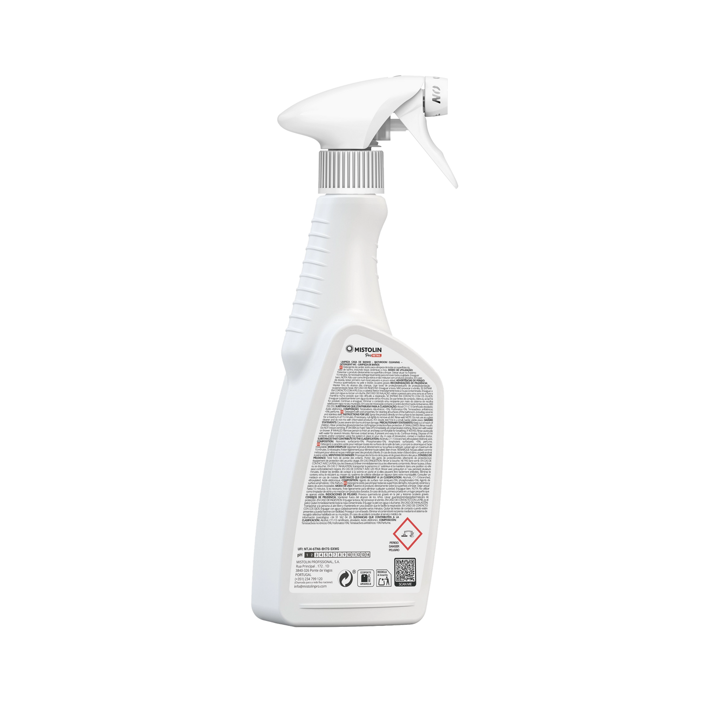 Mistolin Pro Limpeza Casa de Banho 750ml