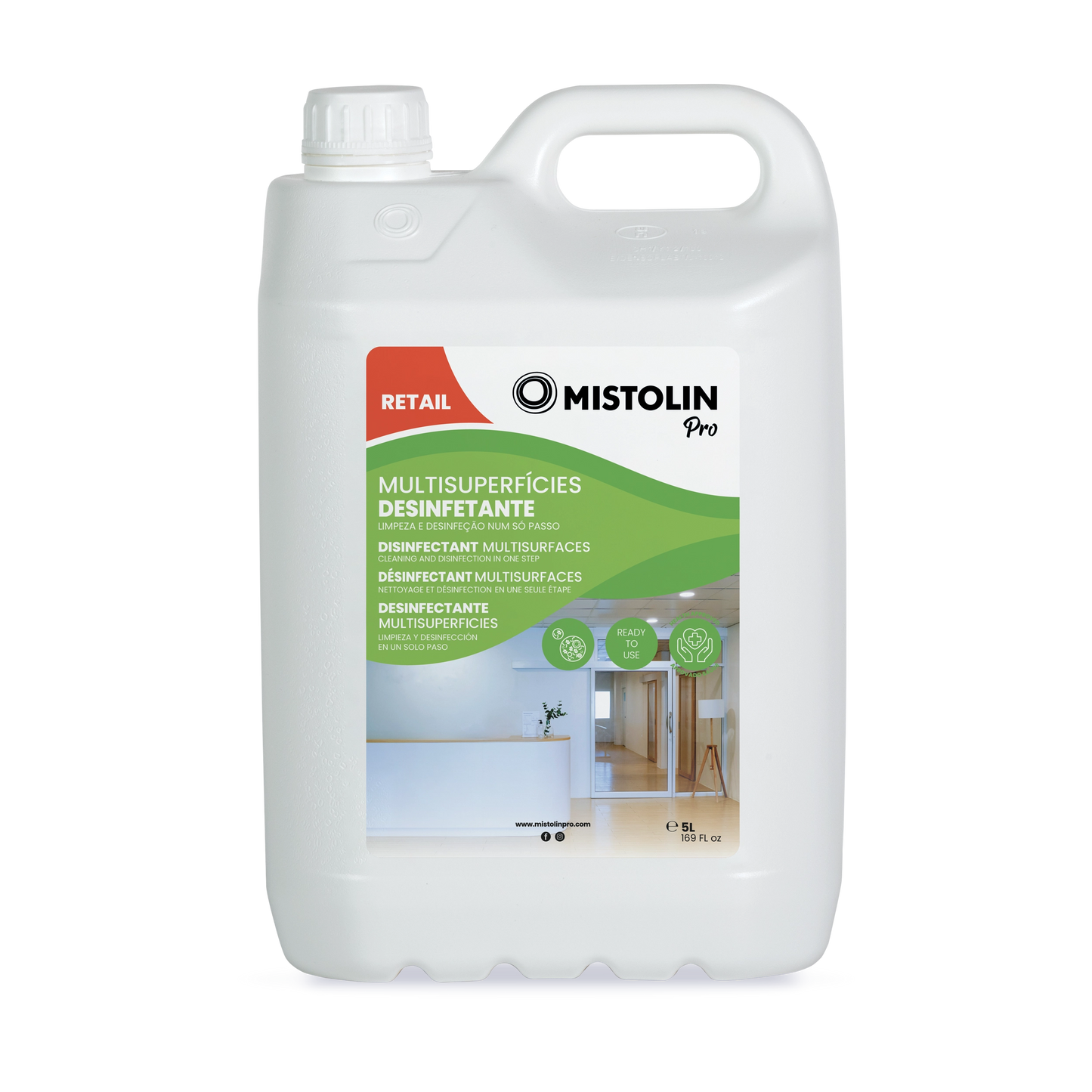 Mistolin Pro Multisuperficies Desinfectante 5L
