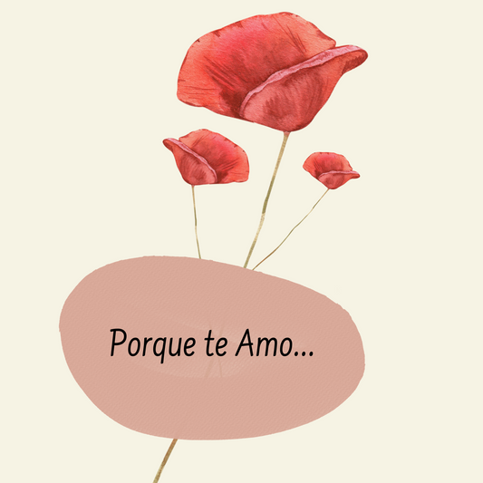 Cartão "Porque te Amo"