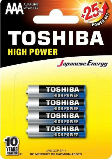 Toshiba Pilhas Heavy Duty Aaa (4 Unidades)