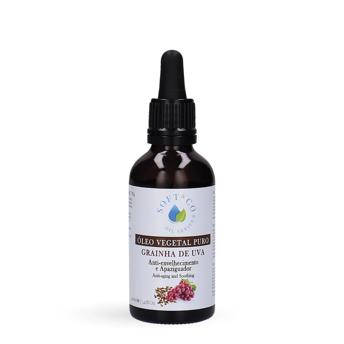 Soft&Co Óleo De Grainha De Uva Puro 40ml