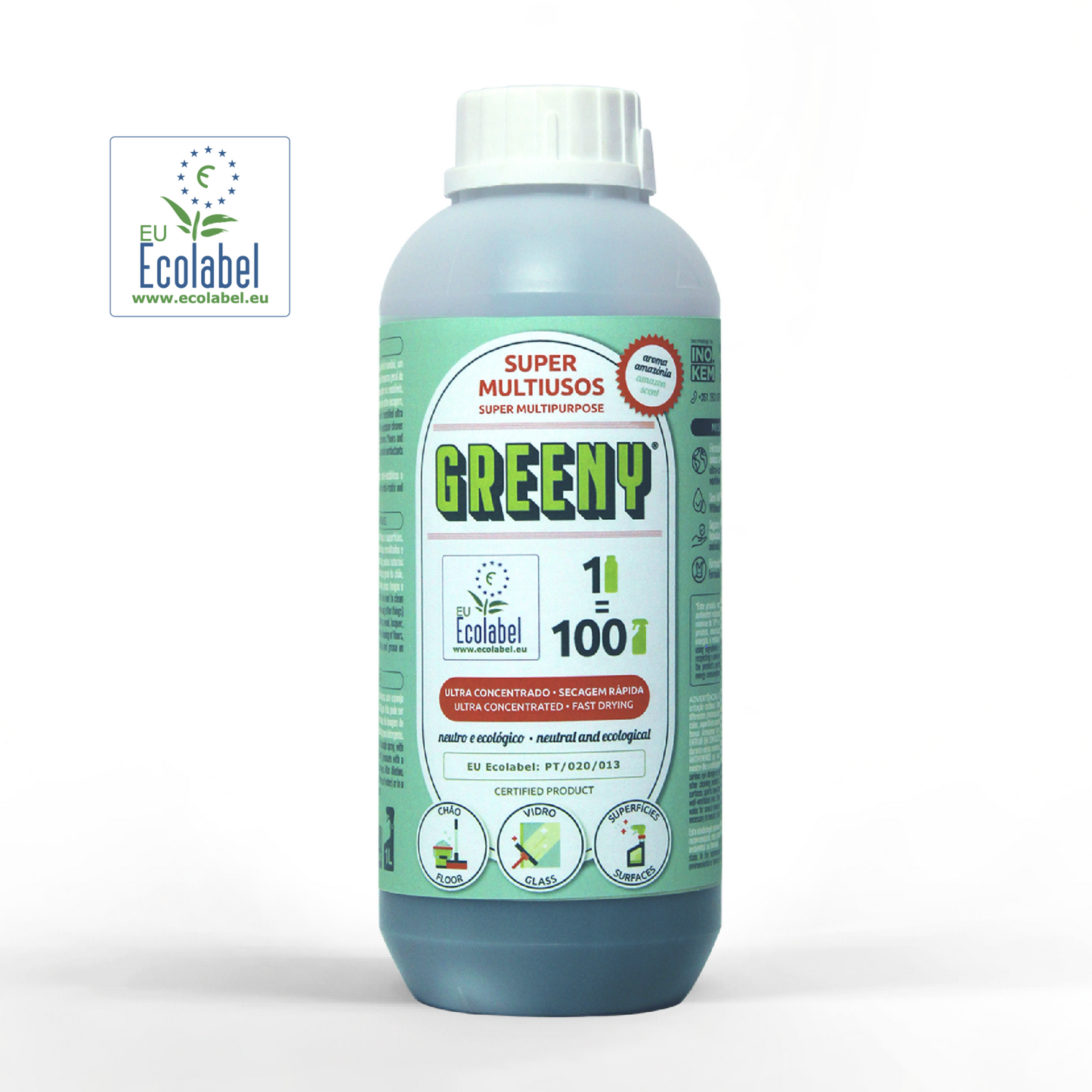 GREENY® - Ecolabel Detergente Ultra-concentrado Multiusos 1L