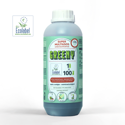GREENY® - Ecolabel Detergente Ultra-concentrado Multiusos 1L