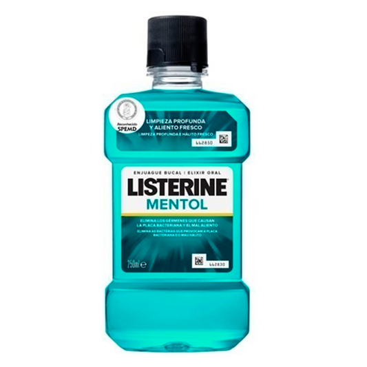Listerine Elixir Mentol Limpeza Profunda 250ml