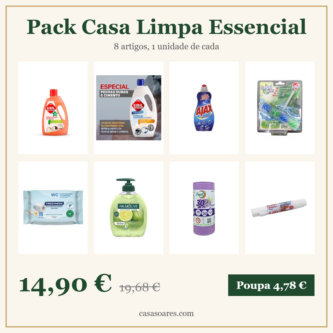 Pack Casa Limpa Essencial Casa Soares