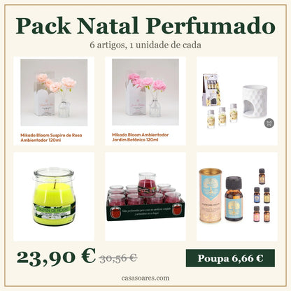 Pack Natal Perfumado: 6 artigos, 1 unidade de cada, por 23,90 euros