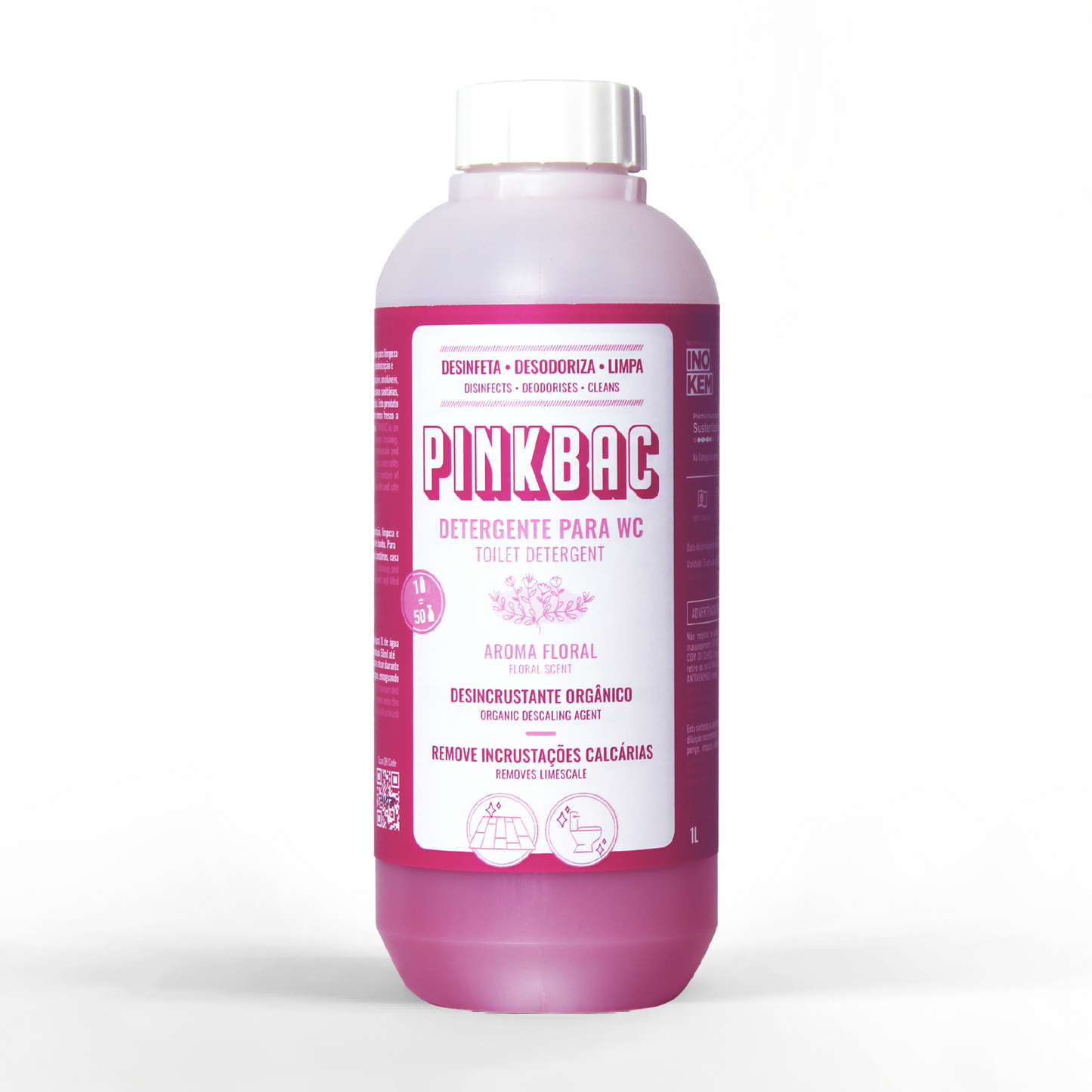 Pinkbac - Detergente, desincrustante WC Orquídea 1L