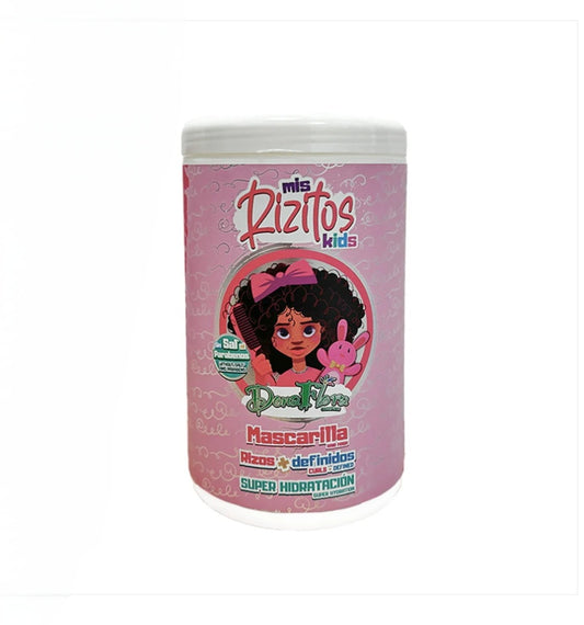 Donaflora Máscara Mis Rizitos Kids 1000ml Criança hidratação cacheado