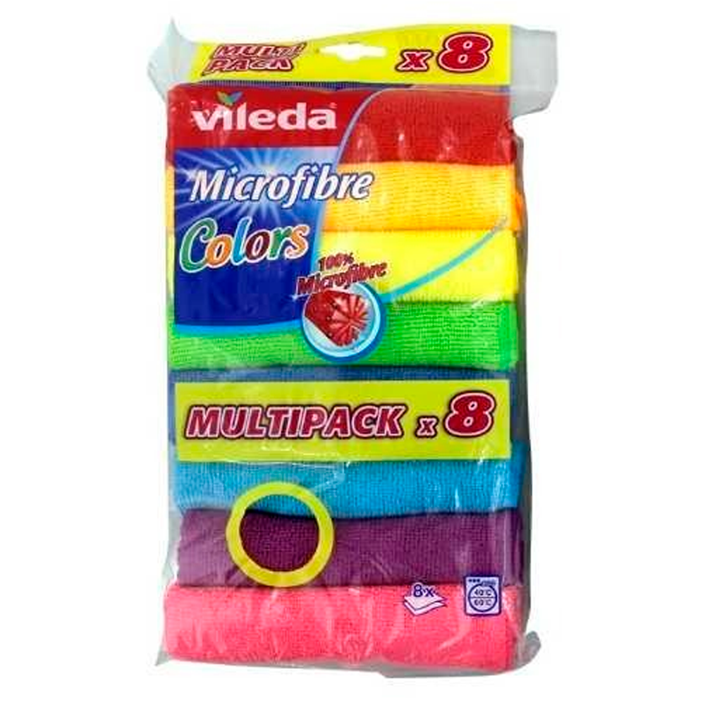 Vileda Pano Multiusos Microfibras Colors (8 Unidades)